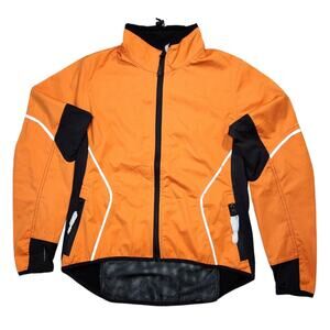 Zorrel Weather Series Women's Orange L/S Full Zip Windbreaker Jacket Sz Med NWOT